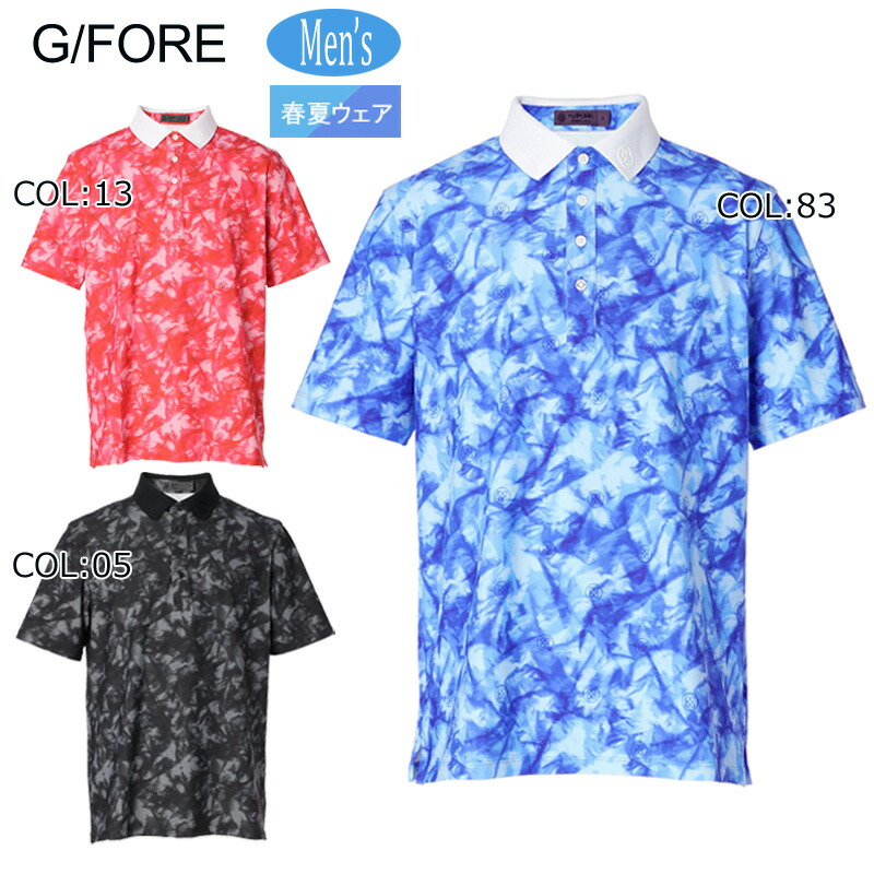 ジーフォア G/FORE ゴルフウェア メンズ半袖ショートパンツとTシャツセット ジーフォア G/FORE ゴルフウェア メンズ半袖ショートパンツとT