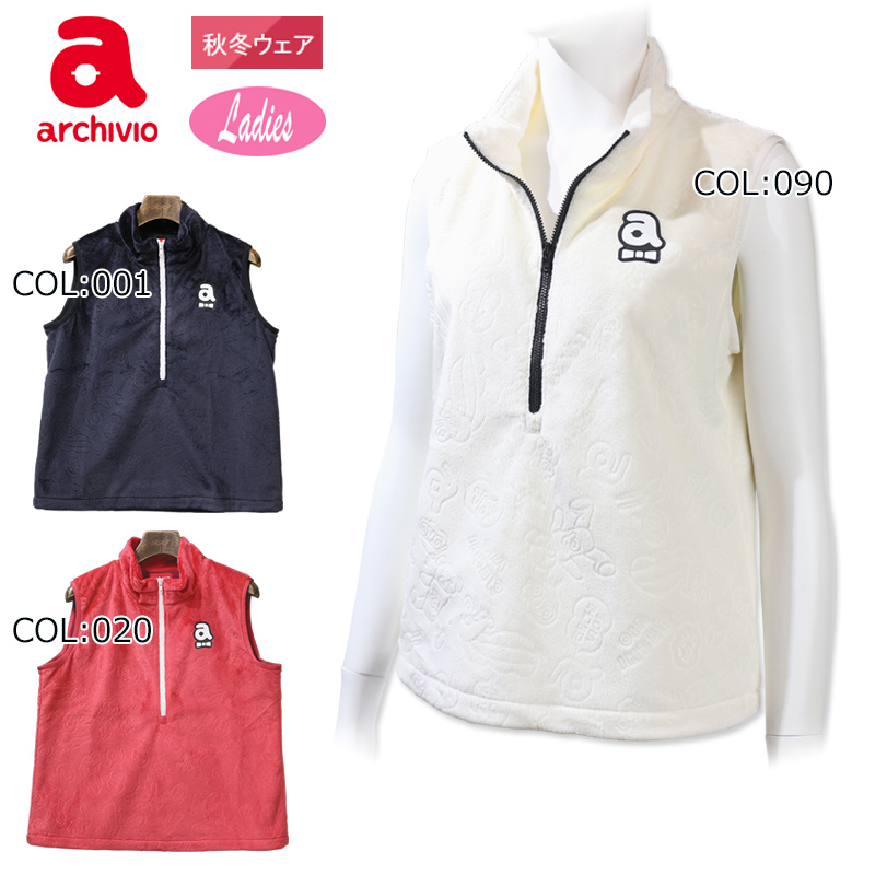 archivioゴルフベスト　ネイビー ARCHIVIO(アルチビオ) ベスト｜中古ゴルフウェア通販サイトSTST