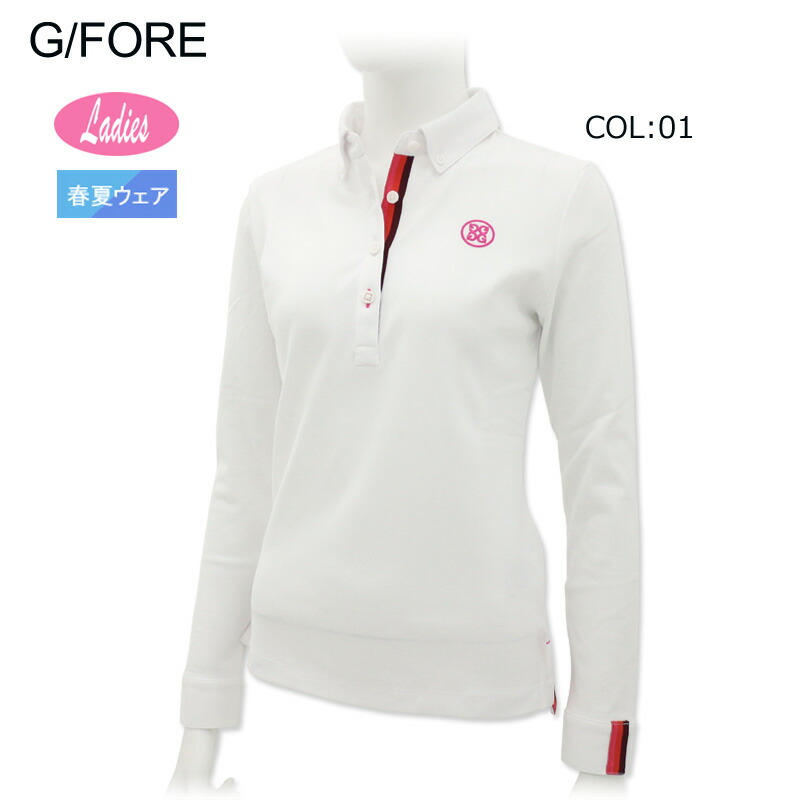 ○★訳有り新品未使用　G/FORE（ジーフォア）　長袖ポロシャツ　36　ホワイト 楽天市場】G/FORE (GFORE) ジーフォア 073213070 レディース