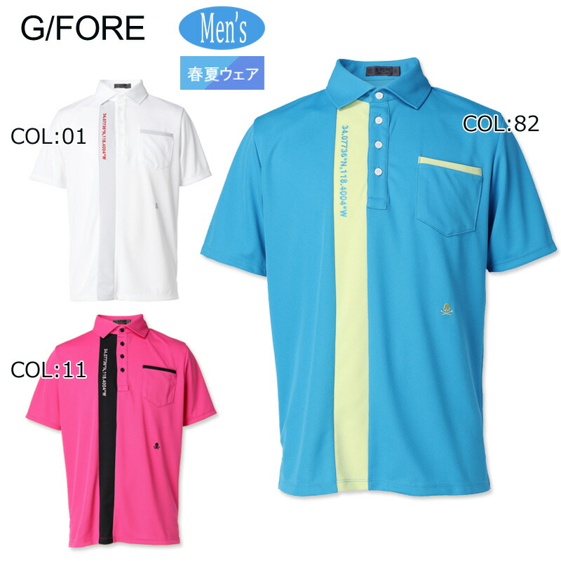 新作 ジーフォア G/FORE ゴルフ メンズ ポロシャツ 人気 G/FORE ジーフォア 半袖ポロシャツ (M)(L)(LL) メンズ ゴルフ