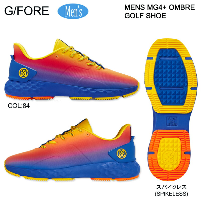 G/FORE GFORE ジーフォア 073424810 G4MF22EF50 メンズ ゴルフシューズ スパイク受け答え 雨合羽 紐靴 MENS MG4+ OMBRE GOLF SHOE SPIKELESS