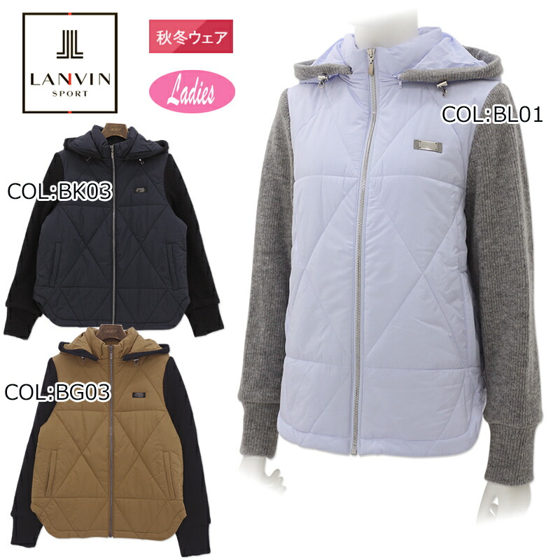 ランバンスポールLANVIN SPORTヒートナビ機能付きアウターピンクサイズS vls6051y3_01.jpg
