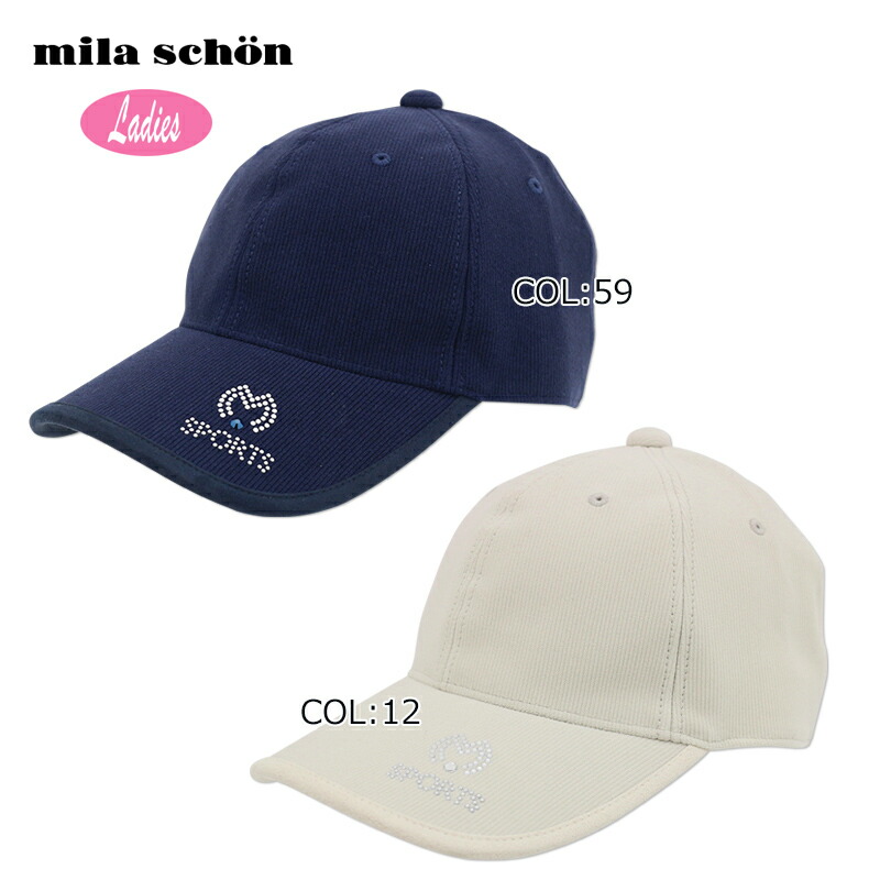 ミラショーン milaschon 7343391217 レディース 旗がしら ゴルフ旗がしら かぶり笠 コール天 秋冬春