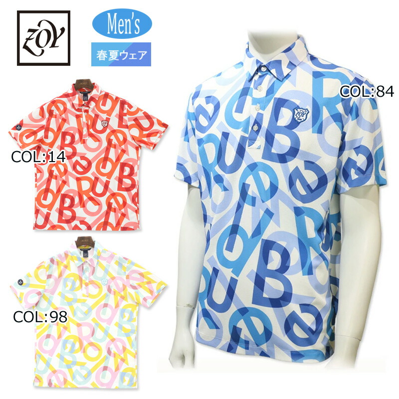 楽天市場】ゾーイ ZOY 071442001 メンズ 半袖 モックネックシャツ