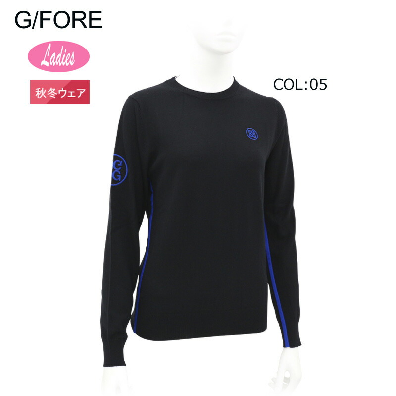 G/FORE (GFORE) ジーフォア 073215757 レディース 長袖 スウェーター カシミール混 ゴルフ御召しもの 運動競技御召しもの 秋冬春