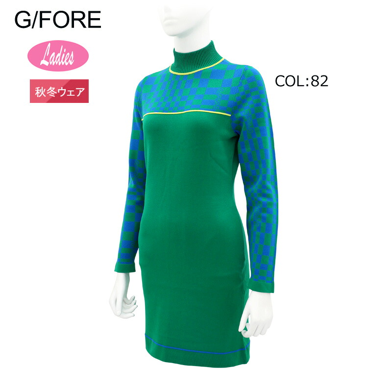 G/FORE (GFORE) ジーフォア 073213751 レディース ワンピース インナーパンツ付き ゴルフウェア スポーツウェア 秋冬春｜ＦＩＲＳＴＳＴＡＧＥ