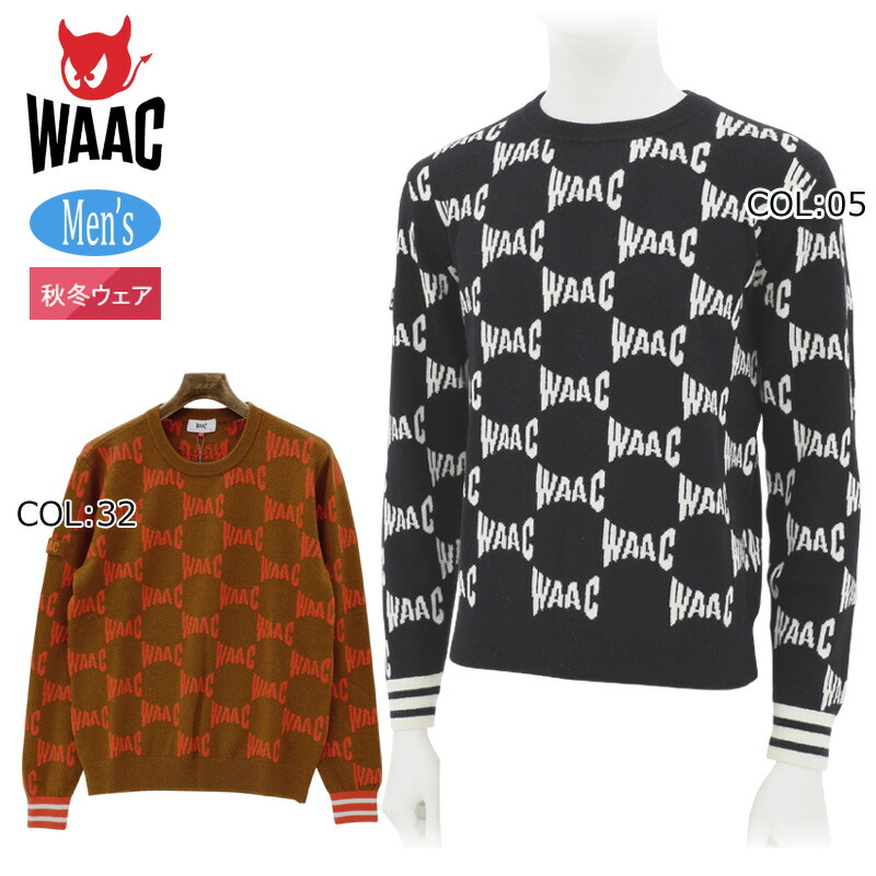 楽天市場】WAAC ライトウェイト プルオーバー クルーネック ニット