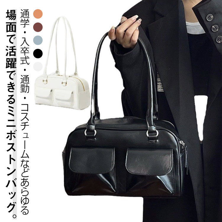 nanamica ナナミカ　ボストンバック　レザーショルダー　内ポケット付 新色登場！】レザー切り替えショルダー/ボストンバッグ