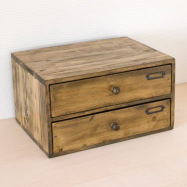 Fiscu Wow It Is Two Steps Of Chest Storing Box Wooden A4 Size A4