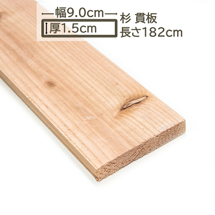 楽天市場】国産杉 貫板 9x1.3x182cm スギ 90x13x1820mm すぎ 杉 DIY