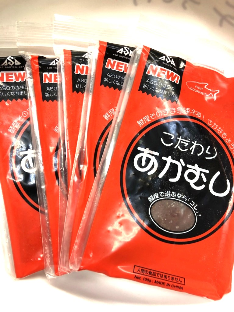 60枚　富城物産　冷凍赤虫　1枚/100g　キューブ あかむし 冷凍☆富城 冷凍アカムシ 100g 1枚 冷凍赤虫 別途クール手数料