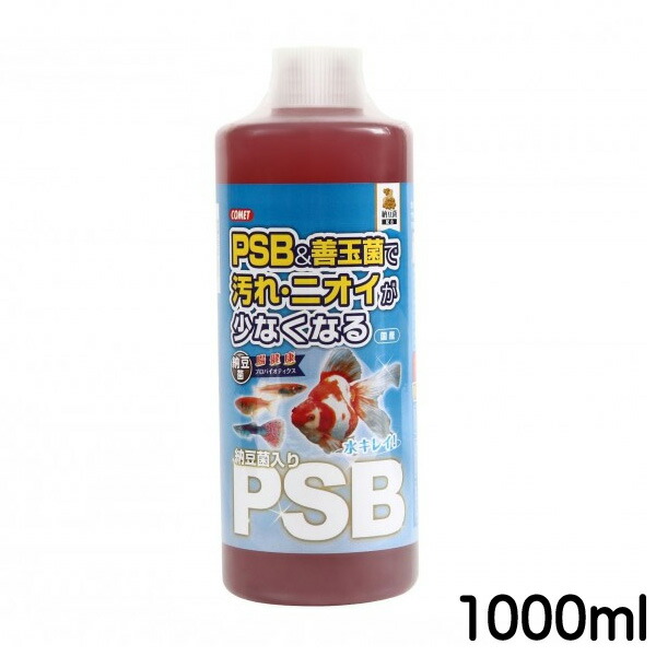 楽天市場 コメット 納豆菌入psb 1000ml 光合成細菌 淡水 海水用 バクテリア 水槽 熱帯魚 観賞魚 飼育 生体 通販 販売 アクアリウム あくありうむ ネオス 楽天市場店