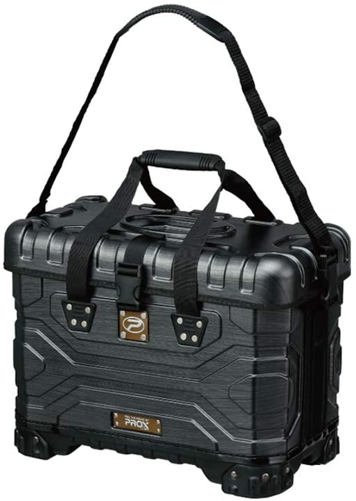 在有即日送りとどける プロックス(PROX) コンテナギアハードタックルバッグ スチール写真黒いこと 25L PX15425SK 磯御徒面子 バッカン