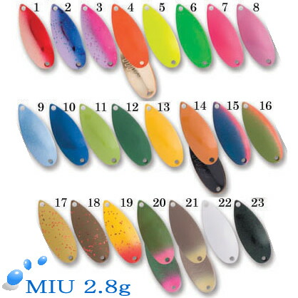 FOREST フォレスト ＭＩＵミュースプーン２.８ｇ ３１個セット 楽天市場】フォレスト ミュー 2.8g その2 (トラウトルアー スプーン