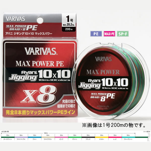 【5と0の日 エントリーで最大限度P15倍！】 バリ二階建てバス アバニ ジギング10×10 マックス力強さPE X8 400m 3号 (ジギング PE伝達ルート)