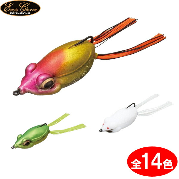 楽天市場】エバーグリーン ポッパーフロッグ 新色 (ブラックバス