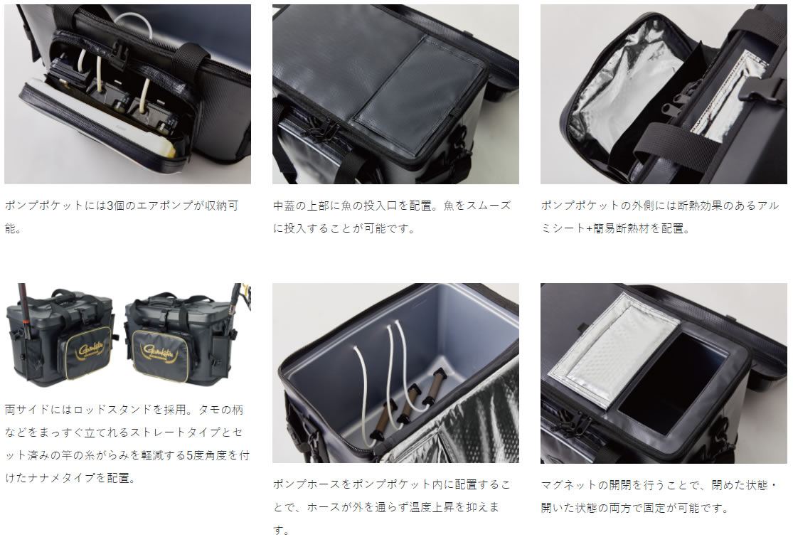 釣具のことならフィッシング遊 がまかつ トーナメントクールバッグ Gm2546 32l 磯クールバッグ