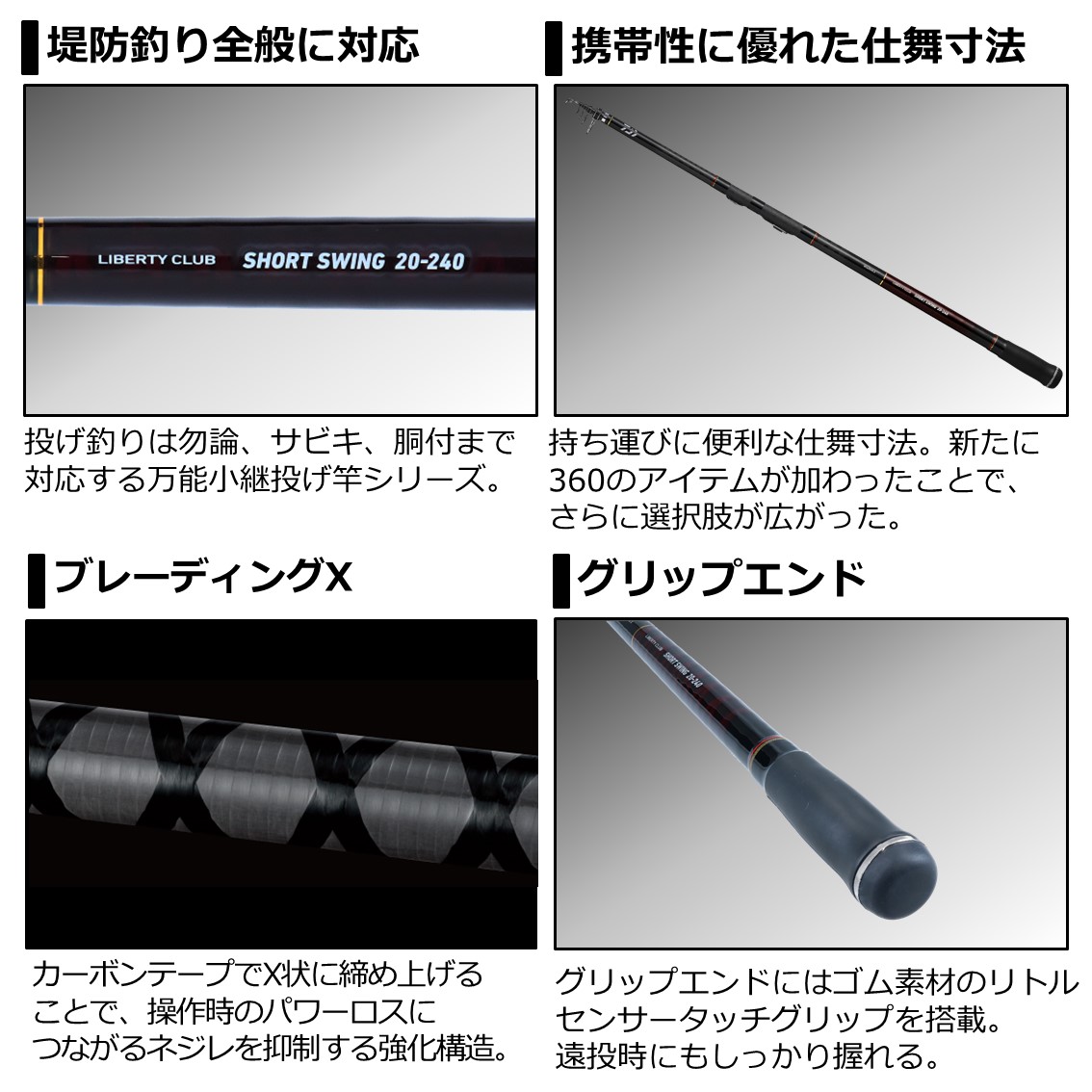 楽天市場 8月1日限定クーポン配布中 ダイワ リバティクラブショートスイング 15 300 N 投竿 投げ竿 フィッシング遊