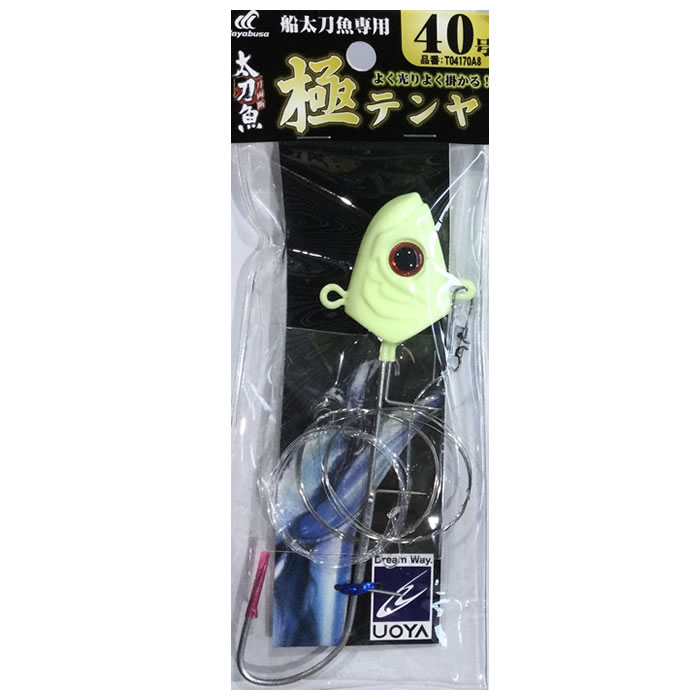 ハヤブサ 魚矢 太刀魚 極テンヤ、ヤマシタ 他 タチウオテンヤ 30号・40号 など 12点 ワイヤー付 未使用あり 瞬貫船太刀魚テンヤ 速掛型２ フッ素コーティングフック｜製品情報