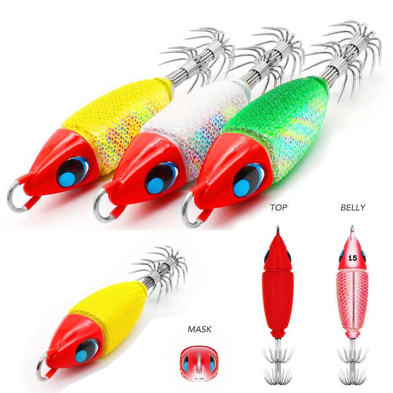 ウロコ★ウロコロスッテ★10本セット★エバーグリーンケース付き★エギ、イカメタル ウロコ☆ウロコロスッテ☆10本セット☆エバーグリーンケース付き