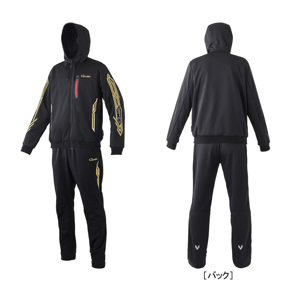 がまかつ ライトクールスウェットスーツ GM3733 ブラック/ゴールド S ライトクールスウェットスーツ GM3733 | がまかつ