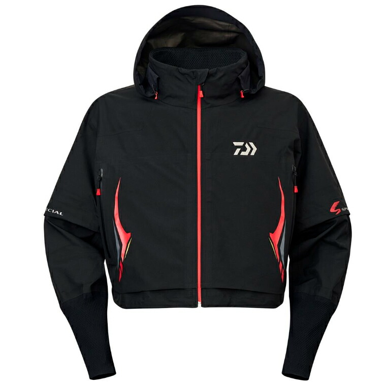 Daiwa ブラック レインジャケット　ゴアテックス ダイワ ゴアテックス フォグラージャケット ブラック DR-1323J (レイン
