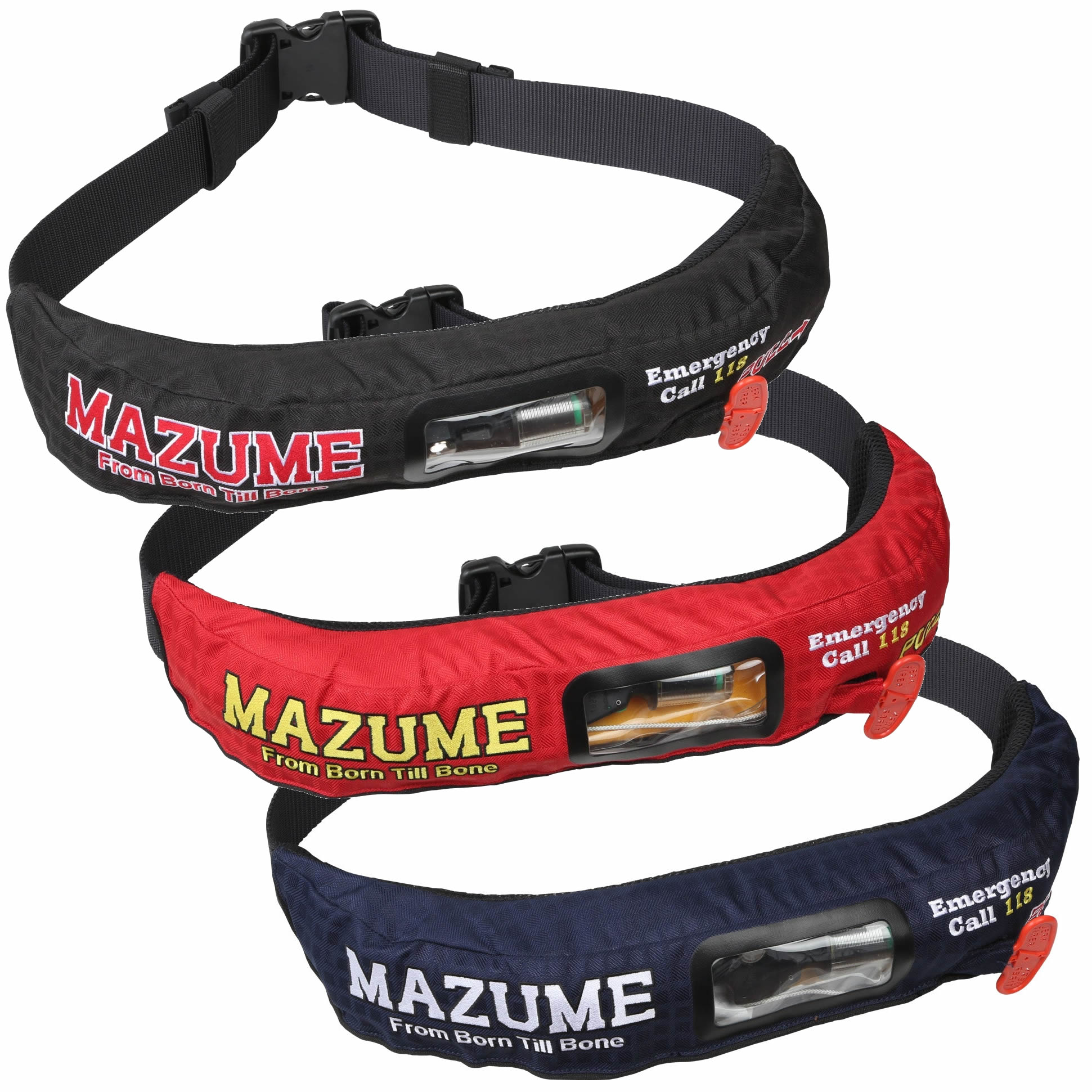 mazume(マズメ) mzインフレータブルウエスト2 MZLJ-841 (自動膨張 ライフジャケット 桜マーク 国土交通省認定)