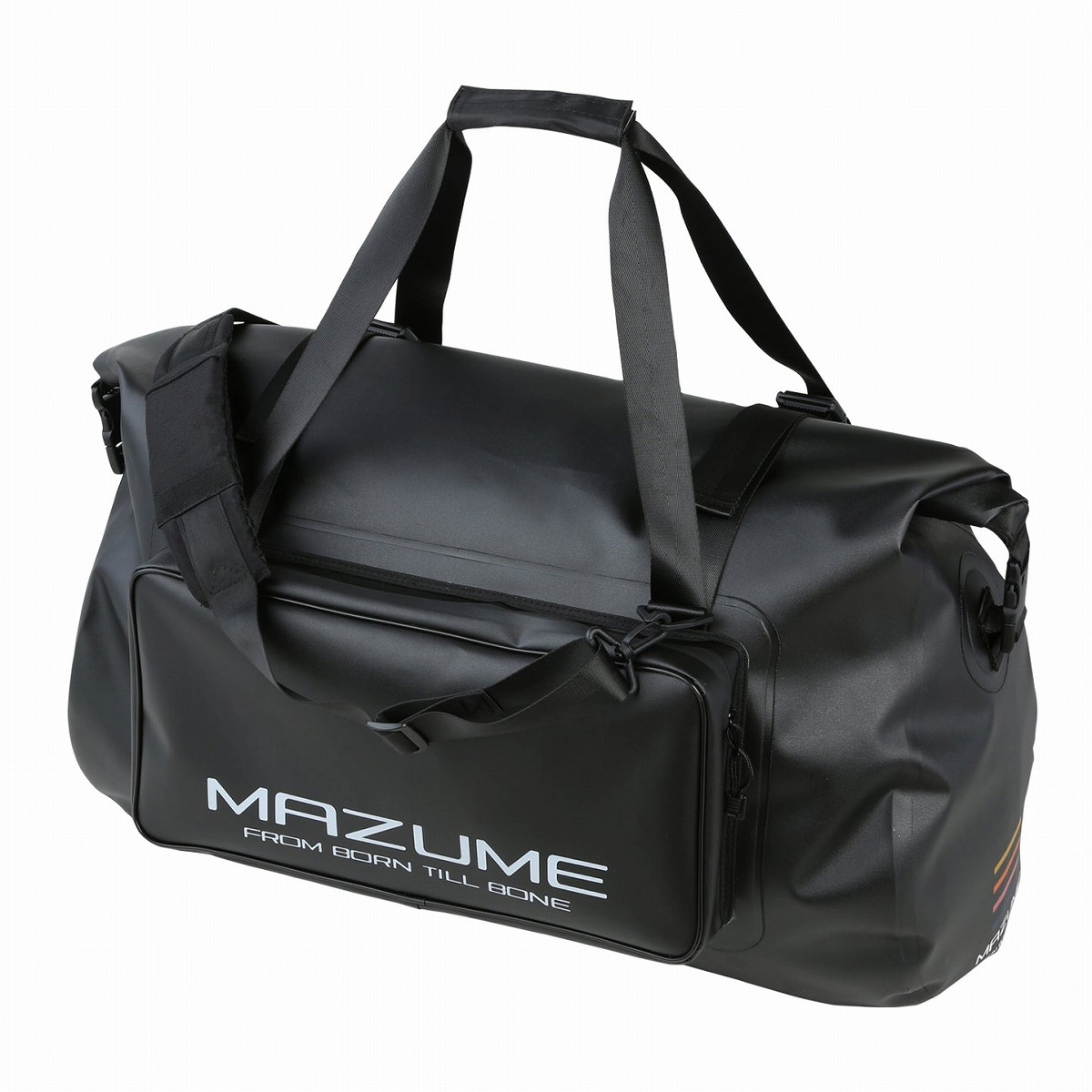 mazume(マズメ) mzウォータープルーフダッフルバッグ 52L ブラック MZBK-844 (フィッシングバッグ)|フィッシング遊