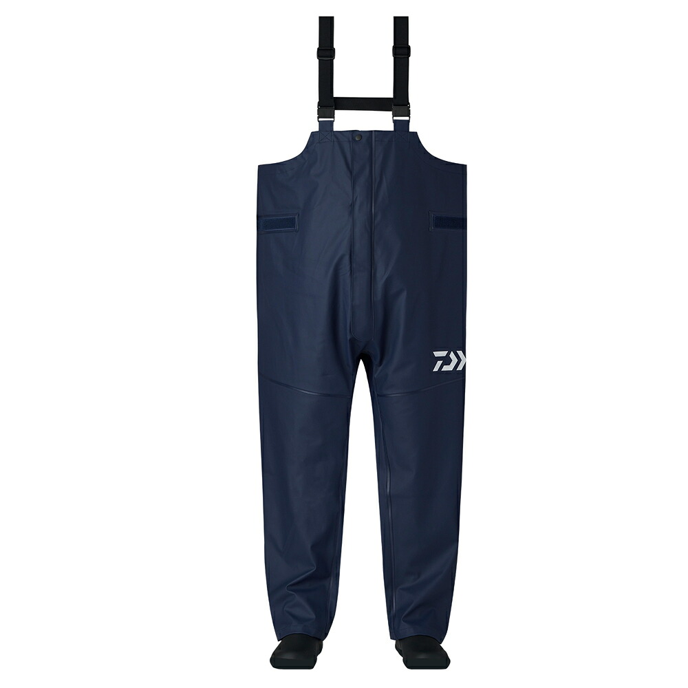 ダイワ オーシャンレインサロペット ネイビー 2XL DR-6225P (大きいサイズ レインウェア レインパンツ)
