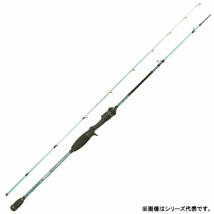 ジークラック　泥棒竿　DORO-B610SUL ベイト用　イカメタル ジークラック 泥棒竿DORO-B610SUL 唐草墨グリーン(谷山オリカラ