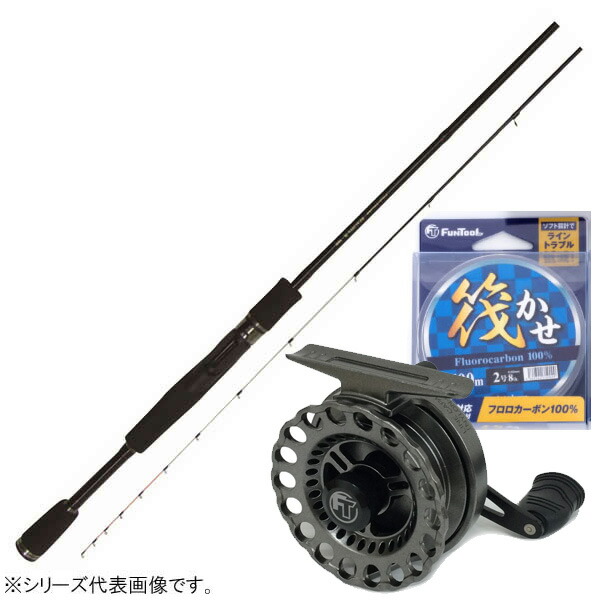 楽天市場】筏リール セット 黒王(右ハンドル) + 筏用糸(選べる1.5号～3