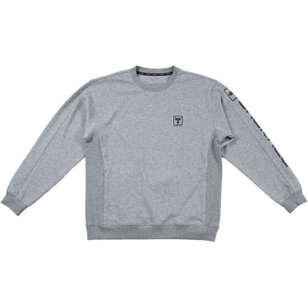 【エントリーで全品10倍！4日20時～】　ジャッカル クルーネックスウェット グレー SW-A001 (フィッシングシャツ トレーナー)