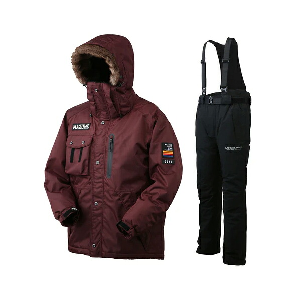 美品　マヅメmazume MZFW-735コアオールウェザースーツ　ブラックLL 特価】マズメ 防寒服アウター CORE ALL WEATHER SUIT ブラック M 防寒
