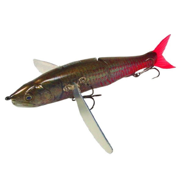 【5と0の日 エントリーで最大限度P15倍！】 鵞鳥手工芸品 ジョイクローラー 178F #RF-16 （後ろ側ライブ）ベリアルピラルク (ブラックバスルアー)