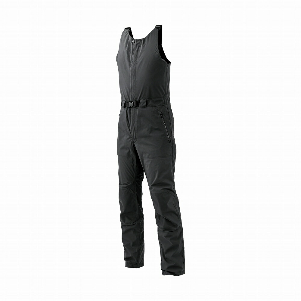 【エントリーで全品10倍！4日20時～】　がまかつ イクス ビブパンツ #1 ブラック GL4022 (レインウェア レインパンツ)
