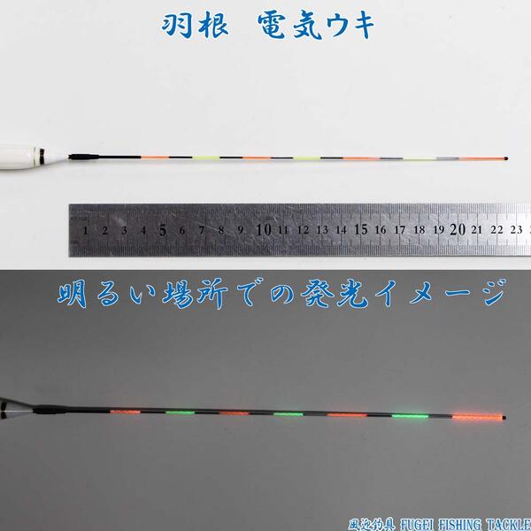 送料無料 2色7点灯 羽根 電気ウキ 電子ウキ ナイターウキ 全長48 2cmの1本 R11ys 4yy11 電気浮き septicin Com