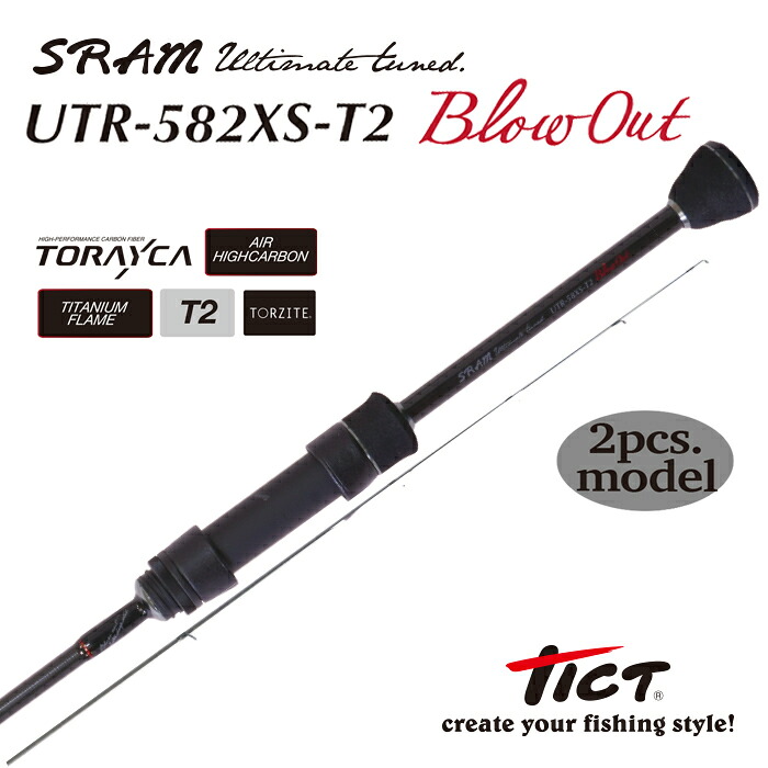 TICT tict ティクト 【SRAM UTR-582XS-T2 “Blow Out”】ゲットー すらむ アルティメットチューン アジング 海つり銭 大騒ぎ メバル アジングロッド 大騒ぎ極点 大騒ぎ竿 極点 竿 釣り竿 竿 つり銭装置 つり銭具 釣具 魚釣り fishing つり銭