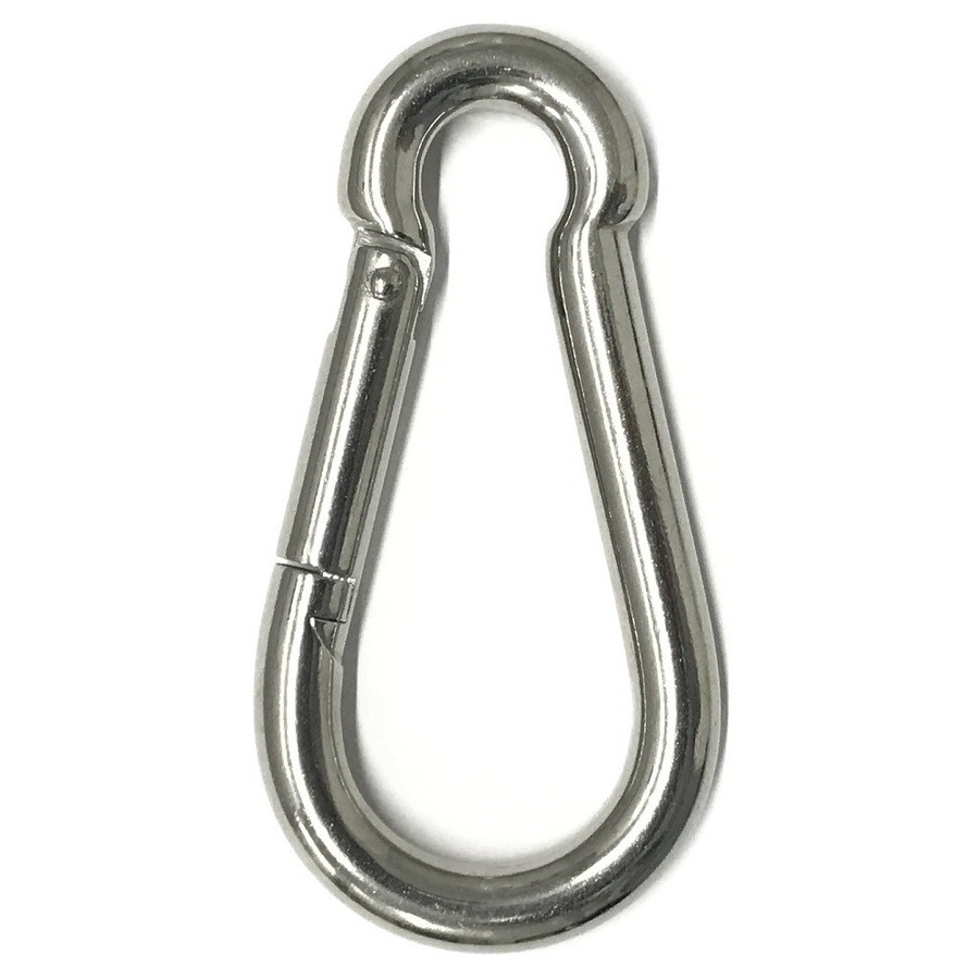 楽天市場 オルルド釣具 ステンレス スプリングフック カラビナ 4号 5号 6号 7号 8号 単品 1個 釣り王国 楽天市場店