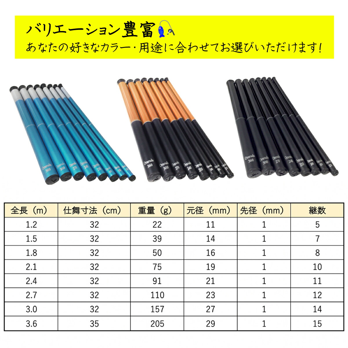 楽天市場 オルルド釣具 コンパクト延べ竿 ノベルドa 釣り王国 楽天市場店 楽天市場 オルルド釣具 コンパクト延べ竿 ノベルドa 釣り王国 楽天市場店
