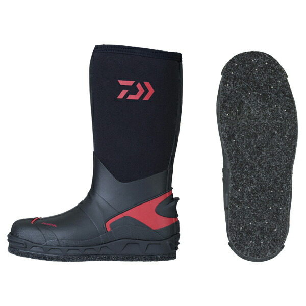 ダイワ 電動リール Wb 3501w ウォームアップブーツ ブラック Ll 27 5 ワイド釣り 長靴 テーブル ルクスパン スパイク ダイワ フィッシングマックス店 本体にクロロプレン採用で保温性 クッション性が高くて歩きやすいフェルトスパイクブーツ
