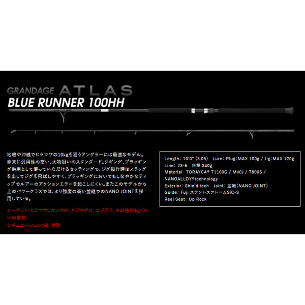 楽天市場】アピア（APIA）GRANDAGE ATLAS BLUE RUNNER 100H