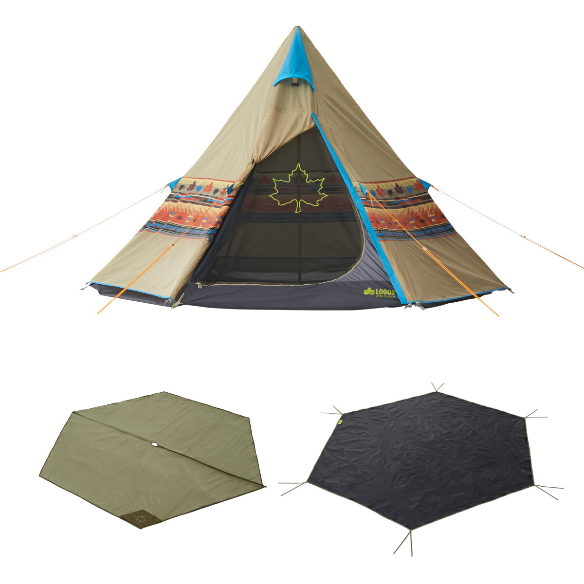 LOGOS ナバホ Tepee 300 セット-BB 71908001 大型便A