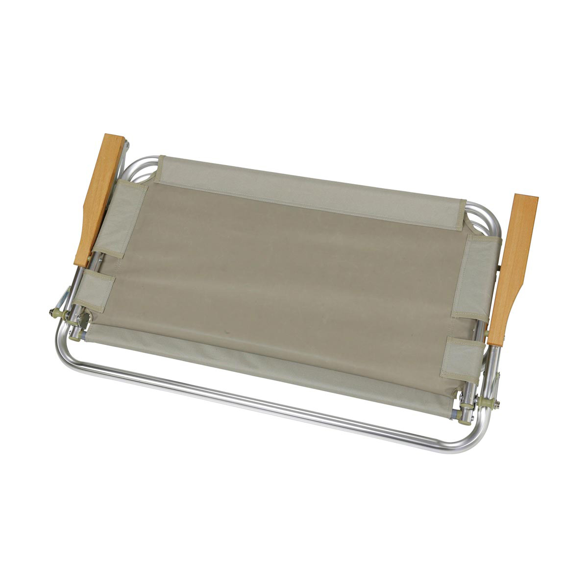 キャプテンスタッグ モンテ アルミ背付ローベンチ