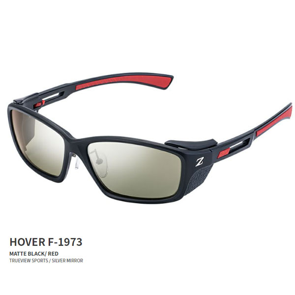 ジール ゼクー(Zeque) フーバー HOVER F-1973 マットブラック/レッド トゥルービュースポーツ/シルバーミラー