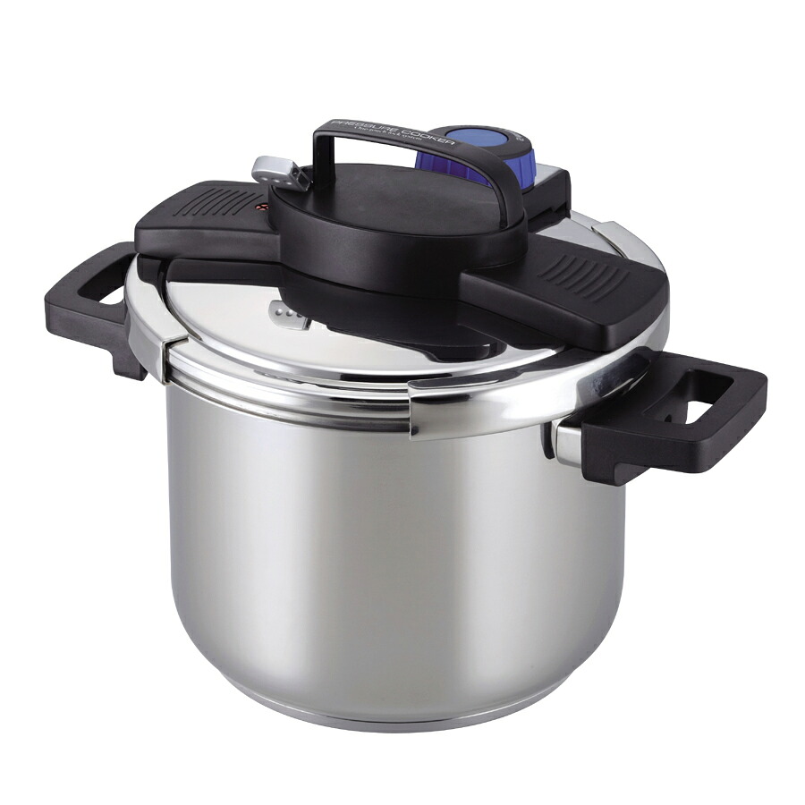 パール金属 3層底ワンタッチレバー圧力鍋5.5L H-5389