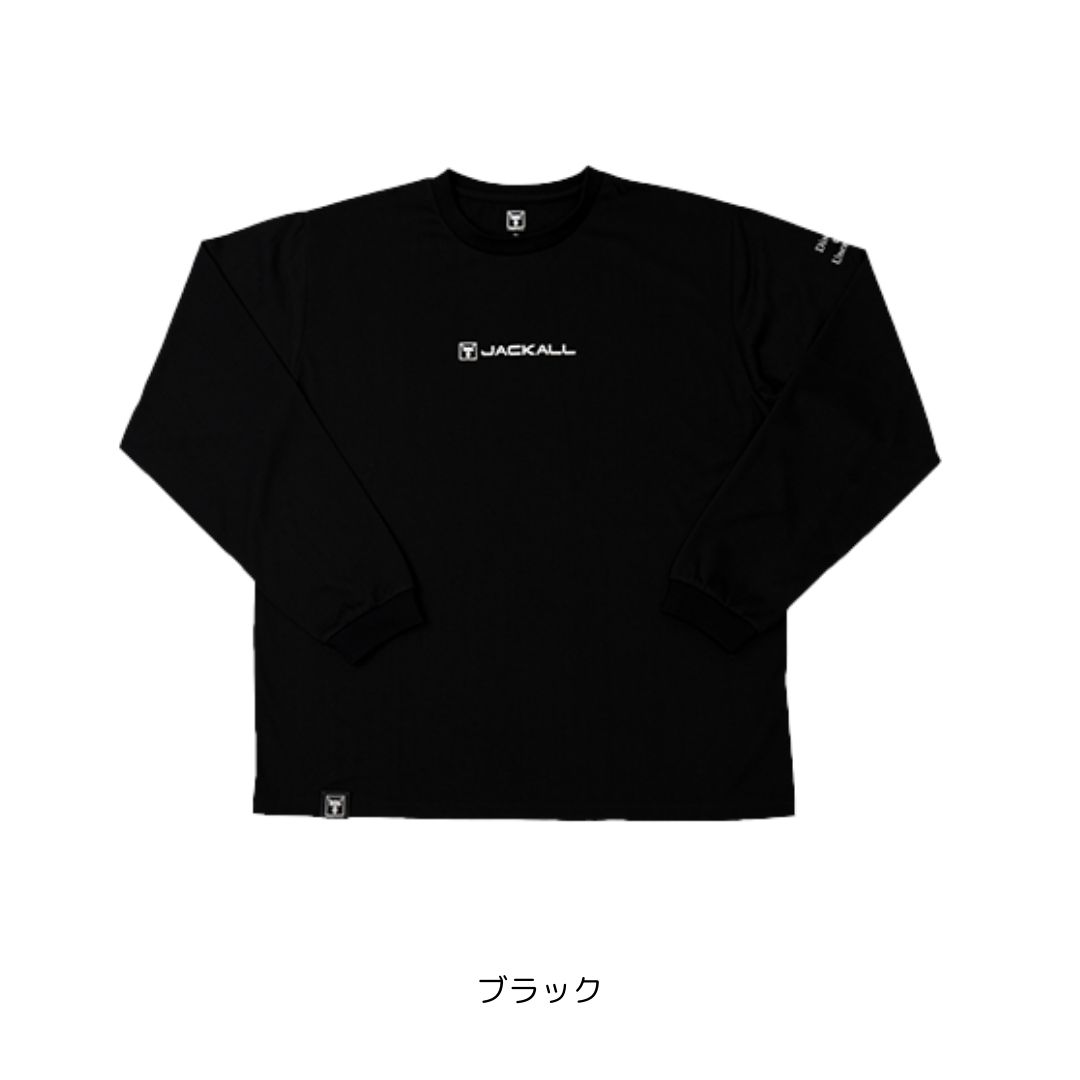 JACKALL（ジャッカル） フロントロゴロングスリーブティー（抗菌防臭） ブラック S