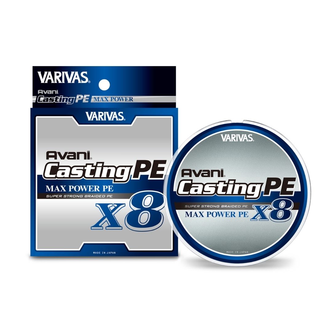 キャスティングPE MAXパワー X8 300m 8号 ホワイトベースのマーキングライン VARIVAS（バリバス）