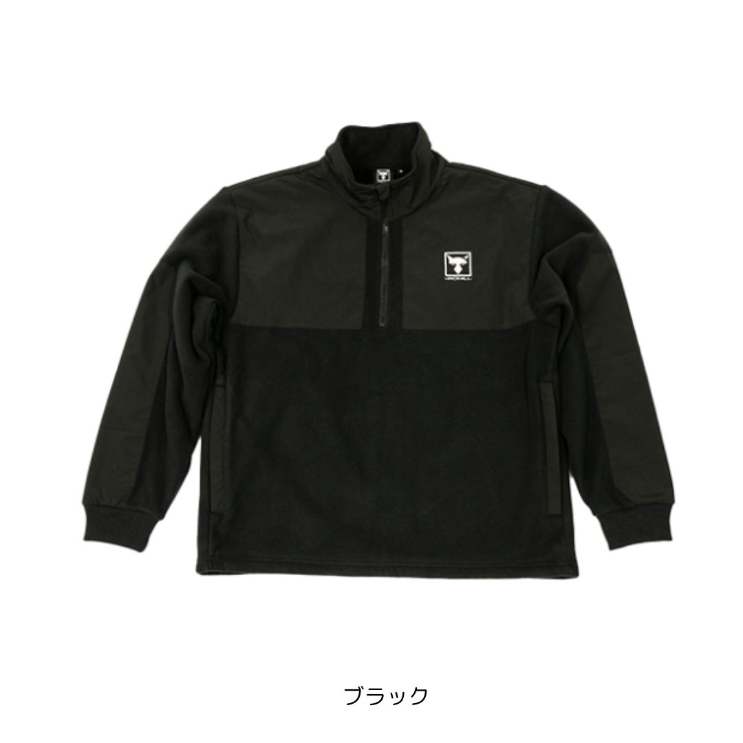 JACKALL(ジャッカル) ダブルフェイスフリース P/O Lサイズ ブラック 楽天市場】ジャッカル ダブルフェイスフリースP/O L ブラック | 釣具