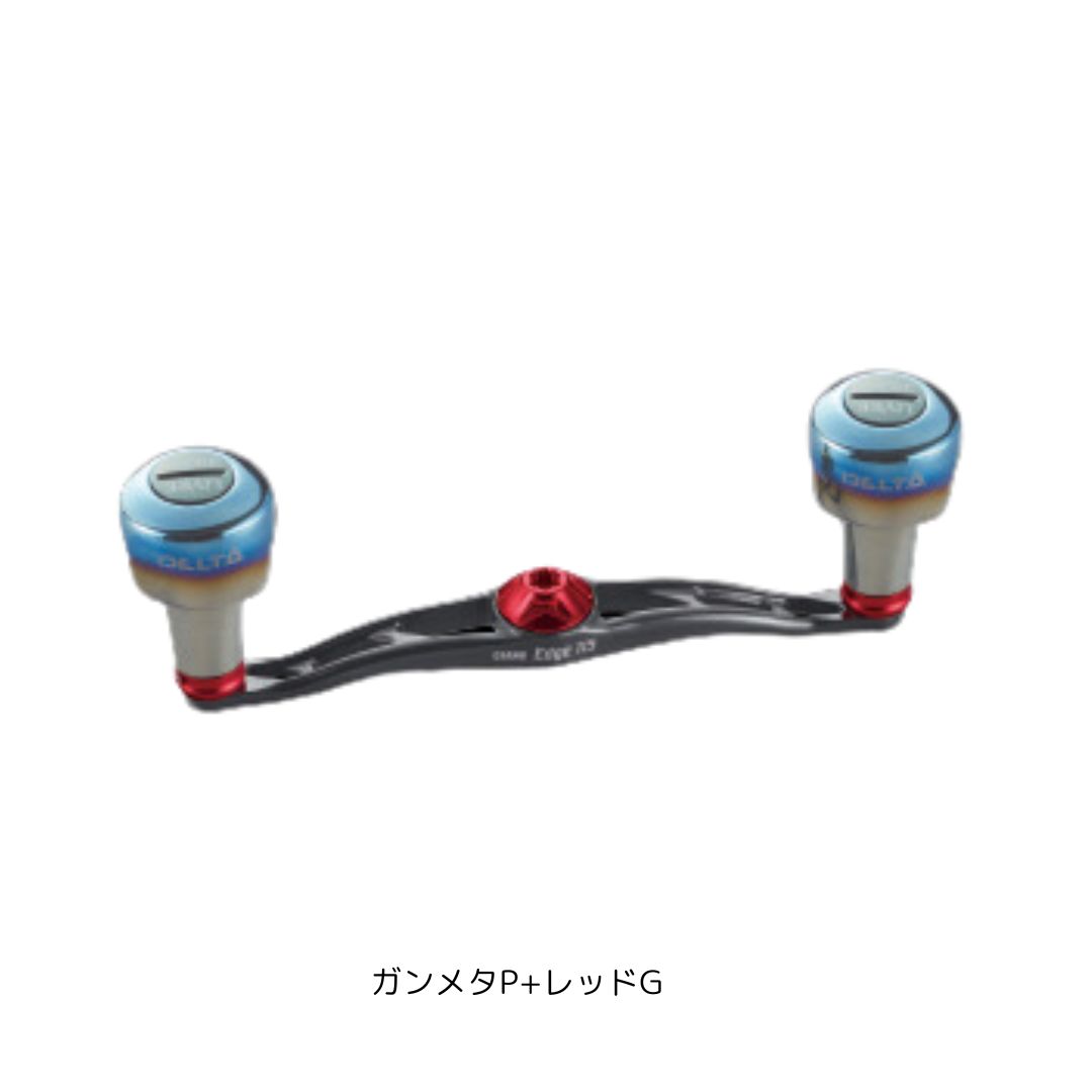 FullComp クランク EDGE115 DELTA27ノブ シマノ用 右巻用 ガンメタP+レッドG LIVRE（リブレ） FRSE115-D27-GMR