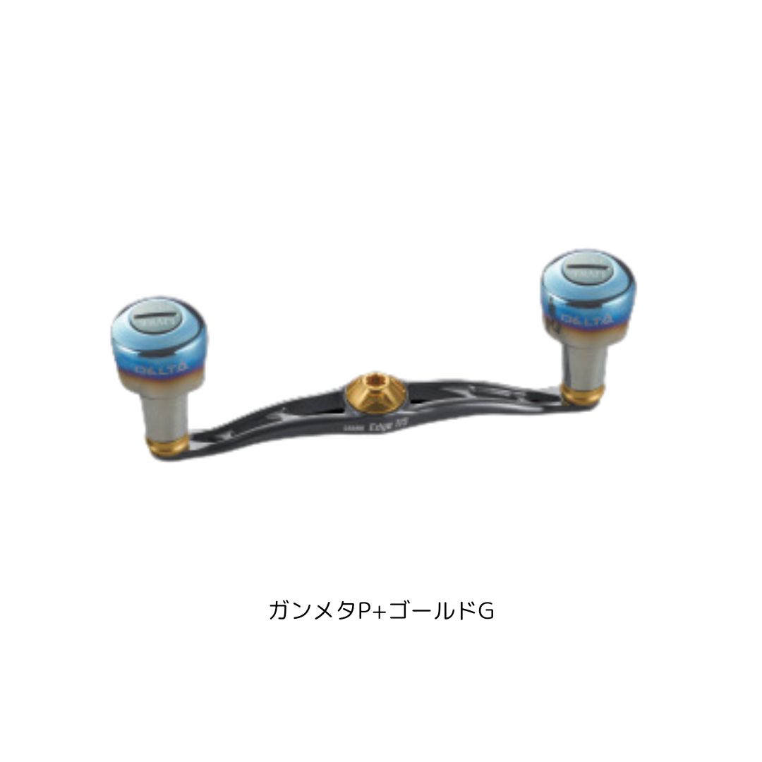 FullComp クランク EDGE115 DELTA27ノブ 黒鯛工房用 ガンメタP+ゴールドG LIVRE（リブレ） FKKE115-D27-GMG